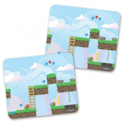 Gamer Obstacle Print Cleaning Cloth