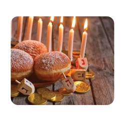 Hanukkah Donuts Print Cleaning Cloth