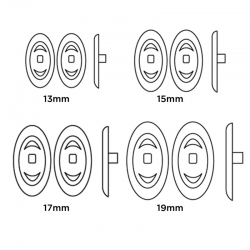 Oval Silicone Nose Pads