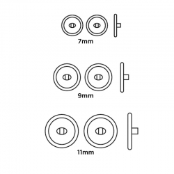 Round Silicone Nose Pads