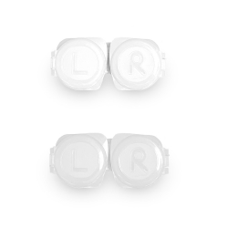 White and Frosted Contact Lens Case